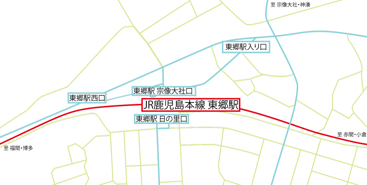 東郷駅周辺地図